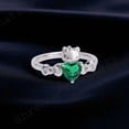 thumbnail image 4 of SHREENATHJEWELRY Kitty Inspired Ring Hello Cute Kitty Emerald Ring Japanese Cartoon Novelty Ring 925 Silver Kitty Ring Animal Lover Jewelry Cat Lover Gift, 4 of 4