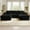 Black, variant on XIZZI 108" L-Shape Modular Sectional Sofa, Oversize Cloud Boneless Couch with Ottoman for Living Room, Deep Seat ,Ultra-Dense Foam Filling, No Assembly Required, Left Chaise, Gray