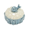 thumbnail image 2 of Ceramic Jewelry Box, Vintage Decorative Trinket Box with Lid, Jewelry Gift Organizer for Earrings and Rings (Blue), 2 of 8