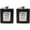 King of Hearts, variant on Set of 2 Stainless Steel Pocket Hip Flasks Wrapped in Faux Leather (Queen of Spades, 8 oz)