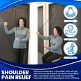 thumbnail image 6 of RangeMaster Econo Ranger Shoulder Pulley │ Physical Therapy Exercises │ Aids in Recovery and Rehabilitation │ Increases Mobility │ Wooden Handles for Comfort │ Metal Bracket Door Attachment (Black), 6 of 6