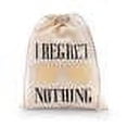 thumbnail image 1 of Weddingstar Hangover Survival Kit White Cotton Drawstring Bag - I Regret Nothing, 1 of 4