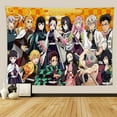 thumbnail image 6 of Demon Slayer Anime Backdrop Classics Photography Background for Bedroom Hall Dormitory Living Room Hanging (39.37x29.52inch) #02, 6 of 8
