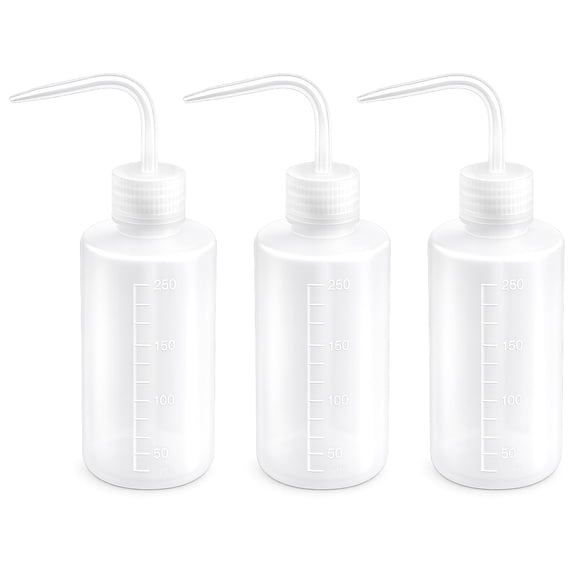Small Plastic Squeeze Watering Bottle 250ml for Indoor Plants Succulents (3pcs)