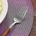 thumbnail image 5 of Round Braided Placemats Set Of 6 Table Mats For Dining Tables Woven Washable, 5 of 5