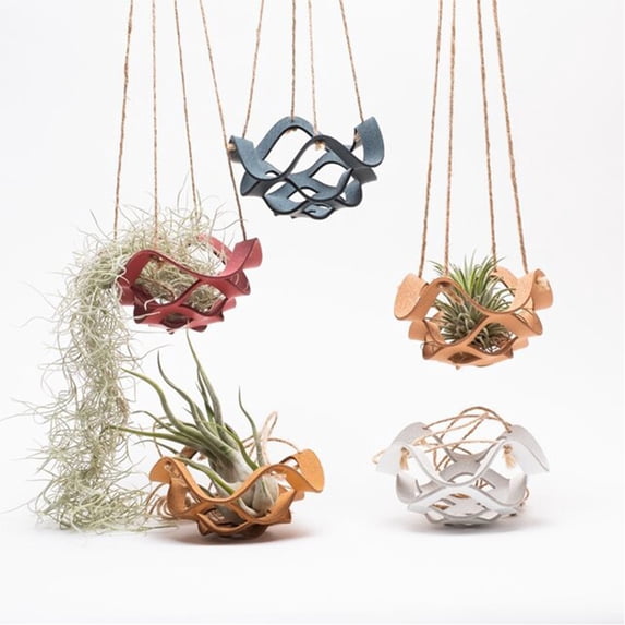 Dream Lifestyle Easy Installation Hanging Planter Drain Hole Linen Rope Powerful Load-bearing Plant Basket Garden Supplies