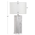 thumbnail image 4 of Safavieh Olympia 29 In. High Table Lamp, Black/White Marble, 4 of 8