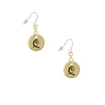 thumbnail image 2 of Delight Jewelry Goldtone Large Disc Letter - Q - 3/4'' Gold Tone Infinity French Earrings, 2 of 4