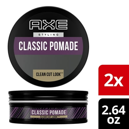 Axe Hair Pomade for Men Clean Cut Look, Classic, 2.64 oz, Twin Pack