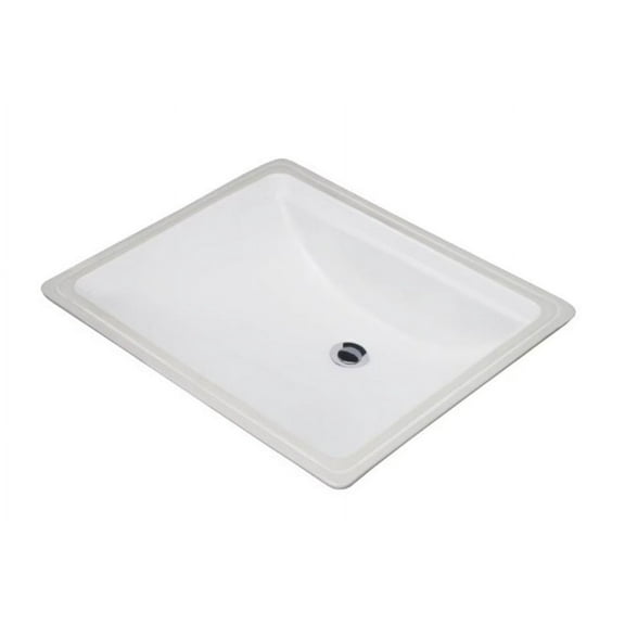 Gerber G0012765 Logan Square Rectangular Petite Undercounter Bathroom Sink - White