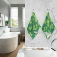 thumbnail image 7 of GZHJMY St. Patrick's Day Cotton Hand Towels, 2 Pack Absorbent Bath Towel Decorative Fingertip Towels for Bathroom Gym Spa Hotel Beach Swimming Pool,16"x 28", 7 of 7
