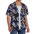 thumbnail image 4 of Gaeub Astronauts in sport Men's Lapel Short Sleeve Shirt, Relaxed Fit Shirt, Soft and Breathable for Outdoors Party Travel - Small, 4 of 7