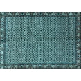 thumbnail image 1 of Ahgly Company Indoor Rectangle Persian Light Blue Traditional Area Rugs, 7' x 10', 1 of 4