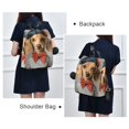thumbnail image 4 of FORMRS Women's Travel Backpack Purse Anti-theft Hidden Pockets Casual Shoulder Bag, Yellow Dog Artist, 4 of 7
