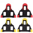 thumbnail image 1 of Juego de férulas para bicicleta de carretera, bloqueo de zapatos para andar en bicicleta, placa de bloqueo para zapatos, hebilla de pedal de dos colores roja y amarilla, 6 grados, 1 of 3