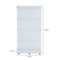 thumbnail image 4 of Two-Door Tempered Glass Display Cabinet with Security Lock & 4 Adjustable Shelves - Collectible Showcase & Home Storage Solution, 4 of 8