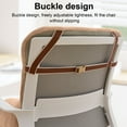 thumbnail image 4 of Eurhowing Thick Seat Cushion with Backrest, Velvet Back & Butt Support Office Chair Cushion, Chair Pad for Home Office, Khaki, 4 of 13