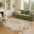 thumbnail image 6 of Addison Rugs Chantille Indoor/Outdoor Transitional Damask Beige Machine Washable Rectangle Rug, 10' x 14', 6 of 8
