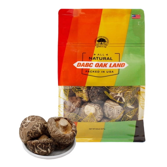 Dried Flower Mushroom,Dried Shiitake Mushrooms for Cooking, Dry Fresh Vegan No Fumigation Sulfur Premium Grade 8OZ Bag