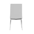 thumbnail image 4 of Milan Adella Curved-Back Upholstered Side Chairs in White (Set of 4), 4 of 8