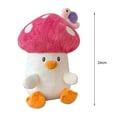 thumbnail image 2 of vnanda Soft Plush Pillow Plush Soft Mushroom Chick Stuffed Animal Bright Colors Companion Plush Toy for Kids Adults Gift, 2 of 8