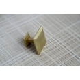 thumbnail image 4 of Hamilton Bowes Satin Brass Cabinet Hardware Square 1.16" Modern Basic Knob Modern Gold Vibrant Amber, 4 of 4