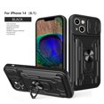 thumbnail image 1 of Magnetic Phone case compatible iPhone 14 Slide Camera Lens Protection and Built in 360 Rotatable Ring Holder Cheap and fine, 1 of 5