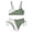 Army Green, variant on Kids Girls Swimsuit Color Block Sporty Bikini Sets Adjustable Straps Black Girls Two Piece Bathing Suit Size 7-8 Years