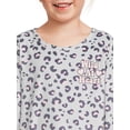 thumbnail image 4 of Wonder Nation Girls Long Sleeve Fleece Sleep Gown, Sizes 4-18 & Plus, 4 of 5