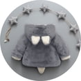 thumbnail image 5 of FAVIPT Girls Fleece Coat Snap Button Animal Ear Fuzzy Long Sleeve Hoodies Casual Cute Fox Sweater Thick Fall Winter Warm Tops Gray,12-18 Months, 5 of 6