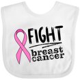 thumbnail image 3 of Inktastic Fight Breast Cancer Pink Ribbon Boys or Girls Baby Bib, 3 of 4