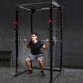 thumbnail image 2 of Costway Power Rack Pull Chin Up Bars Squat Lift Cage Fitness Workout Strength Training, 2 of 10