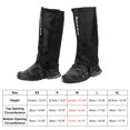 thumbnail image 2 of Unique Bargains Leg Gaiters, Waterproof Shoe Covers Adjustable Snow Boot Gaiter, Black, M, 2 of 6