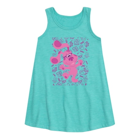

Blue s Clues & You! - Magenta Excited - Toddler & Youth Girls A-line Dress