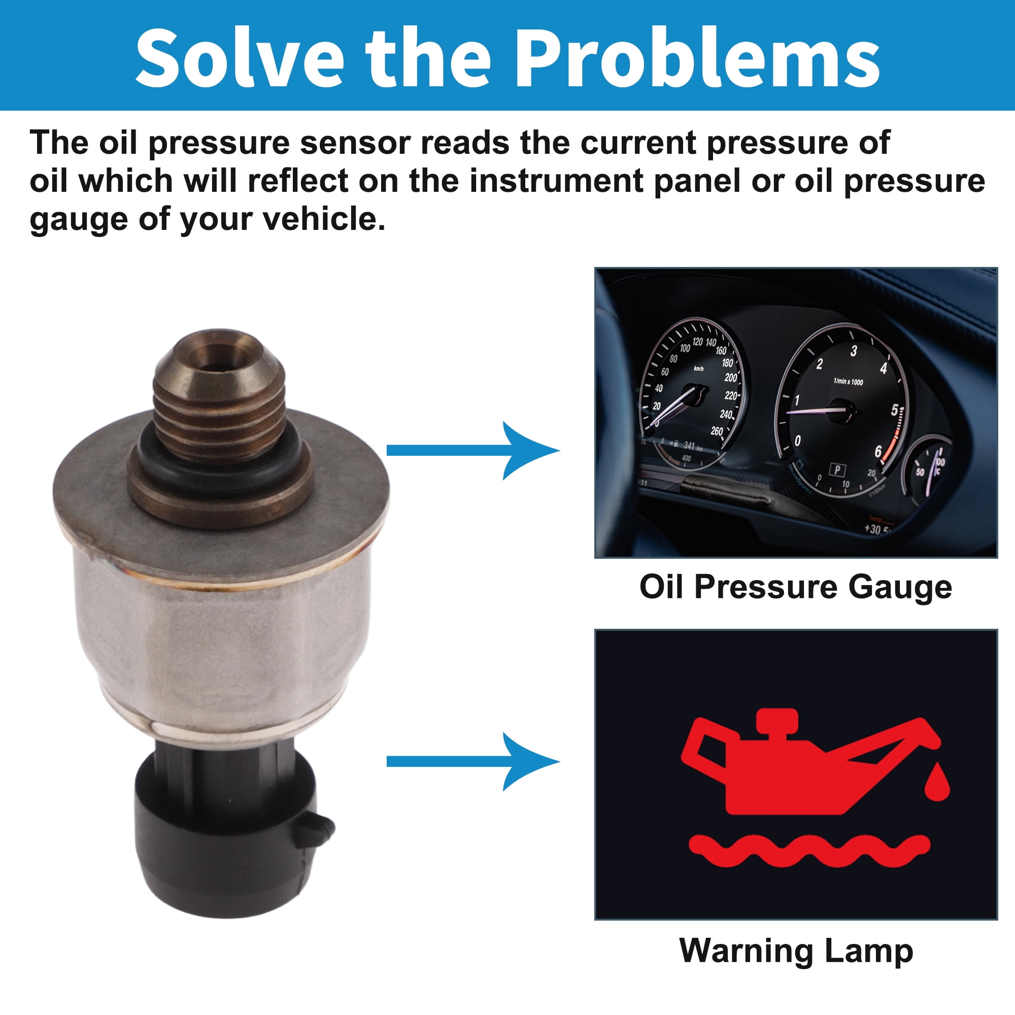 Unique Bargains 1 pcs No.1875784C91 Engine Oil Pressure Sensor for International Durastar 2009-2017