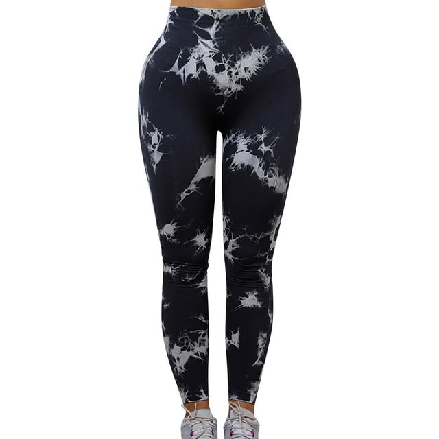 Gibobby Leggings deportivos mujer para yoga Pantalones de yoga de cintura alta para mujer(Negro,G)