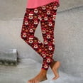 thumbnail image 3 of WILLBEST Leggings de Entrenamiento de Cintura Alta para Mujer, Pantalones de Yoga Suaves Y Elásticos con Diseño de Bloques de Colores Navideños para Correr, Gimnasio Y Fitness. Grande, 3 of 6