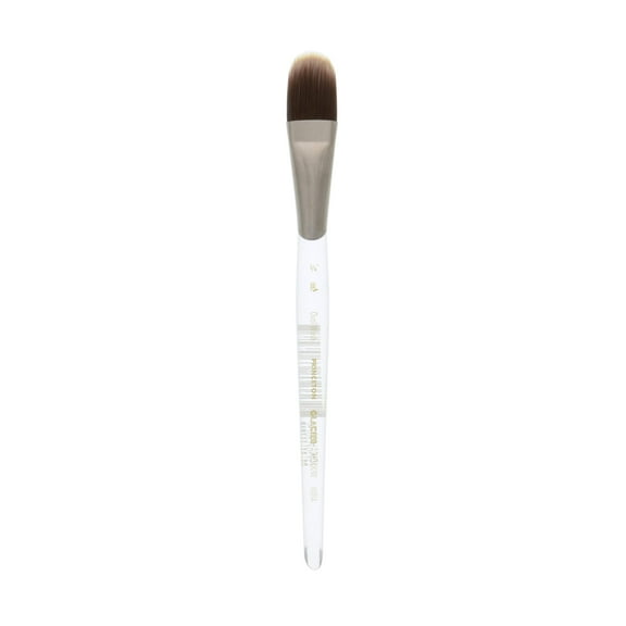 Princeton Brush Glacier Short Handle Watercolor & Acrylic Brush, Oval Wash, 3/4 in