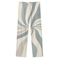 thumbnail image 4 of Swirling Pastel Abstract Design Lines Winter Female Pants Flannel High Waist Women Pants Lady Warm Straight Leg Plush Trousers, 4 of 7