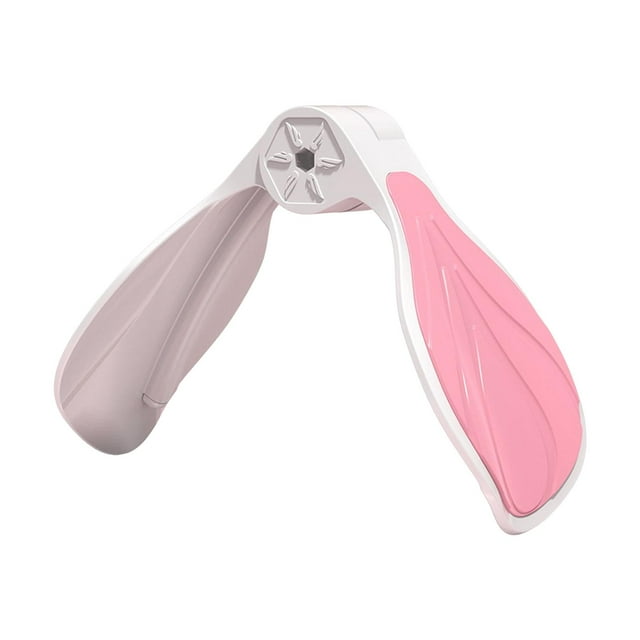 Ejercitador de Kegel para cadera, muslo interno, control de vejiga, suelo pélvico ajustable Rosa Blanco