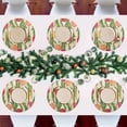 thumbnail image 7 of Ryvnso Tulip Floral Round Plate Mats Dining Table Placemat Set of 4 for Holiday Decoration, 7 of 7