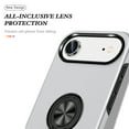 thumbnail image 7 of Allytechgroup iPhone Air Case with Anti-Spy Screen Protector, Ring Holder Kickstand Anti-Scratch Magnetic Back Cover Compatible with Car Mount Rugged Hybrid TPU PC Phone Case, Silver, 7 of 7