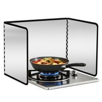 3 Sided Foldable Splatter Guard, Small Size Galvanized Steel Grease Splatter Shield For Frying, Stove Top Oil Splash Guard