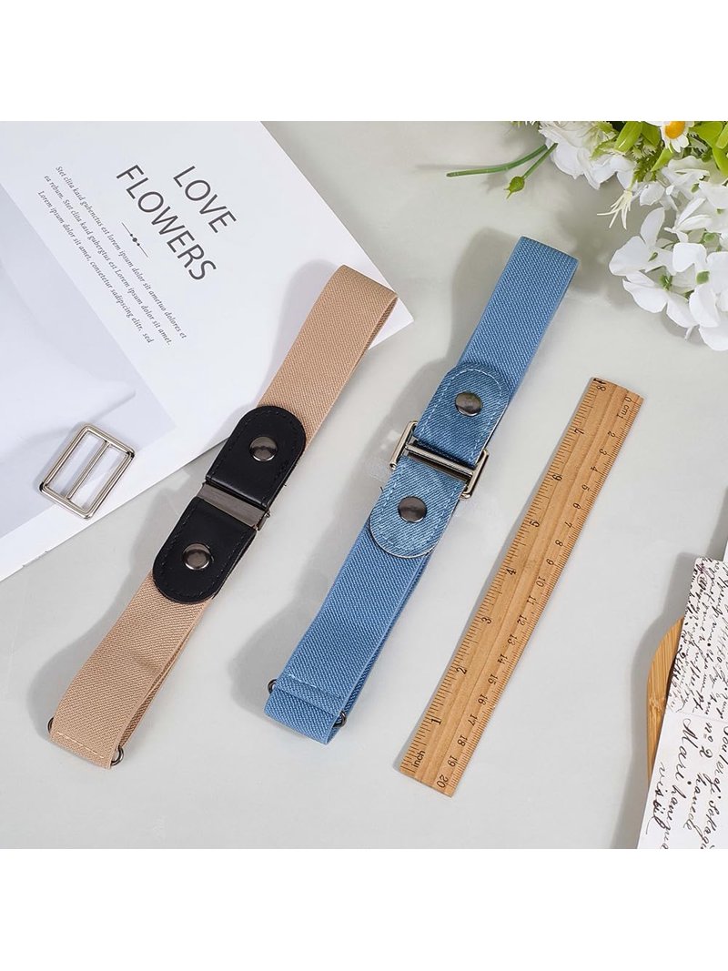 Buckle Free Belt Women Men No Buckle Elastic Belt Stretch Buckless Belt No Show TOURZOO Belts for Women/Men Buckle Free Elastic Belt  main image 2