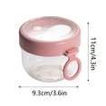 thumbnail image 2 of ACDANC 2026 New Overnight Oats Containers with Lids Oatmeal Container Leak Proof Oats Jars Bpa Free Reusable Portable Plastic Food Storage Container for Oatmeal Yogurt Soup Cereal Milk and More, 2 of 7