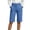 Light Blue #040, variant on Women's Business Bermuda Shorts High Waist Stretchy Wide Leg Short Casual Dressy Work Office Suit Pants with Pockets, M