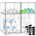 thumbnail image 1 of Organizador para biberones Qunland, 4 piezas, apilable, cajones transparentes, 1 of 7