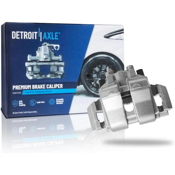 Detroit Axle - Front Right Brake Caliper for 2009-2010 Ford Escape Mercury Mariner, Passenger Side Disc Brake Caliper with Bracket Replacement