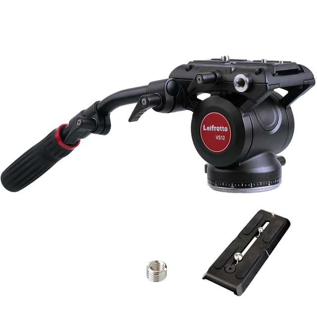 Vídeo Fluid Head Leifrotto VS12 con 2 platos de 12 cm y 14 cm