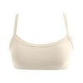 thumbnail image 4 of Bras for Women,Adjustable Square Neck Wireless Yoga Bra Top for Women Supportive Comfort Workout and Daily Wear,Sports Bras for Women,Beige,S, 4 of 4